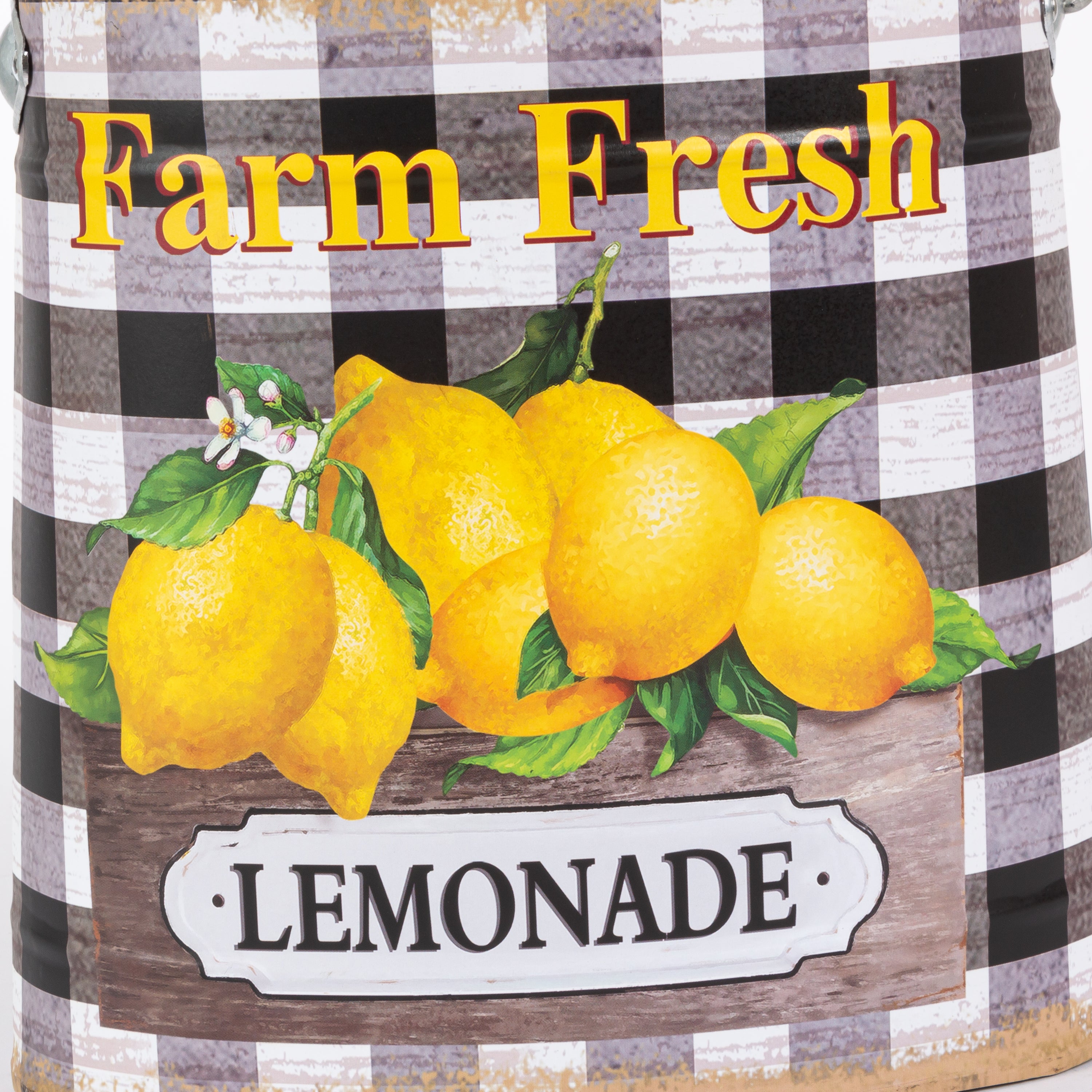 Nesting Metal Farmhouse Style Lemon Buckets